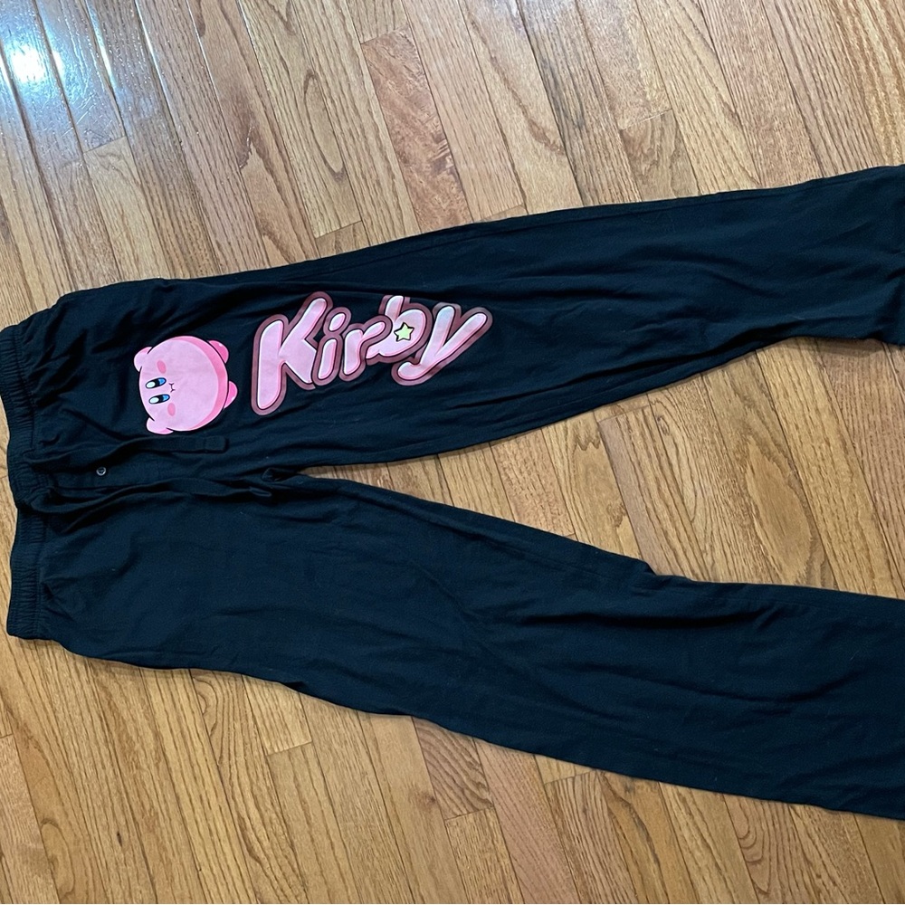 Kirby Pajama lounge pants - Black and Pink